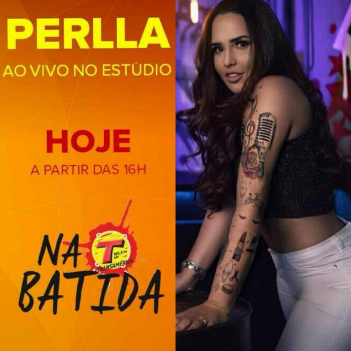 Exercito_perlla's tweet photo. 📌| Hoje Perlla estará no programa “Na Batida”, na rádio @transamericarj, a partir das 16hrs com o @felippesanches. Vai ser incrível! ❤🎤
@perllareal @taty_guimaraes #Perlla #Transamerica #Radio #Felipesanches https://t.co/oyhhP9dxMN