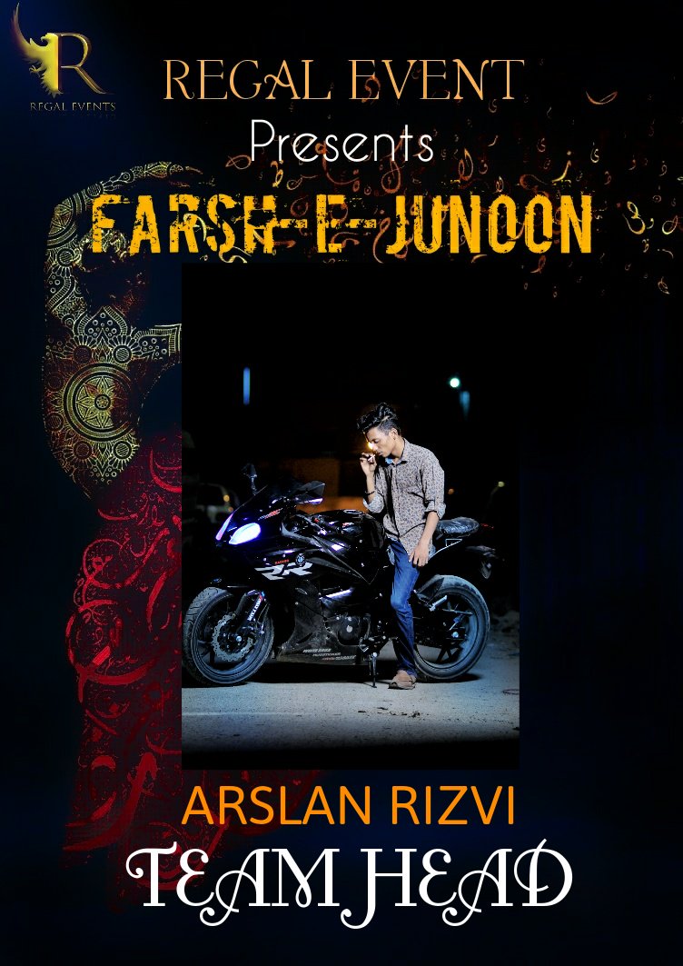 regaleventpk's tweet photo. TEAM HEAD
Contact for Farsh-e-Junoon night passes
Numbers:--03171057584
Follow us on social media portals:
https://t.co/0hfcqCfgRD
https://t.co/meBrbKzHbE
https://t.co/KMzCnUFR4u
https://t.co/0tuWddD2Of
Use Hashtags in your post
#RegalEventpk
#JiyeRegal
#TeamRegal https://t.co/Xk1rkKolt3