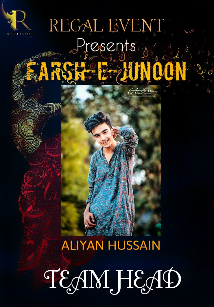 regaleventpk's tweet photo. TEAM HEAD
Contact for Farsh-e-Junoon night passes
Numbers:--03171057584
Follow us on social media portals:
https://t.co/0hfcqCfgRD
https://t.co/meBrbKzHbE
https://t.co/KMzCnUFR4u
https://t.co/0tuWddD2Of
Use Hashtags in your post
#RegalEventpk
#JiyeRegal
#TeamRegal https://t.co/Xk1rkKolt3