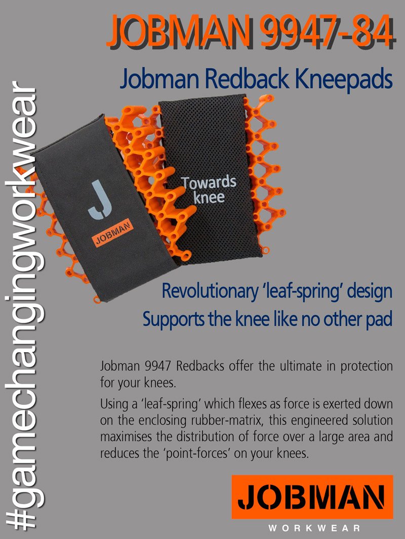 jobman's tweet photo. Jobman Redback Kneepads are the best you can have. Here's a chance to get a pair on us. Simply do what it says in the pic &amp; we'll randomly select a winner on Friday. To find out more about kneepads https://t.co/hMXO0mBIfm 🧡💪👖🧡@jobman #GameChangingWorkwear #GetComfy https://t.co/vV1hkoEOKe