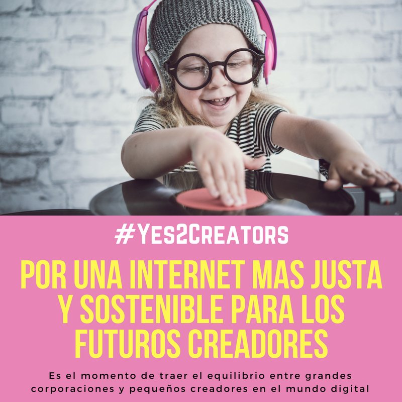 ufimusica's tweet photo. El futuro de la Cultura está en tus manos. Te pedimos que apoyes la propuesta de Directiva y el #Article13 o que te abstengas. Un voto en contra es un voto contra el futuro de los creadores.
https://t.co/7HOrPmNBYD
#Yes2Creators #FixValueGap #LoveMusic #PeopleFirst https://t.co/nVKQRPntW7