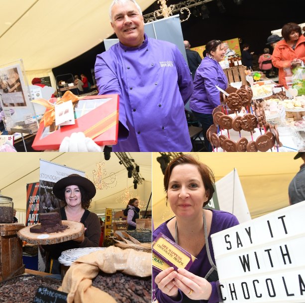 KillyleaghChoc's tweet photo. Shout out to some of the chocolatiers attending this year's @finnebrogue Hans Sloane Chocolate and Fine Food Festival: @ChocolateManor , @NearyNogsChocs and @HoldensChoc https://t.co/yXgoVIIavQ