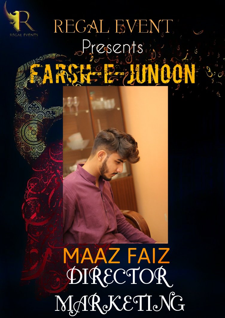 regaleventpk's tweet photo. TEAM HEAD
Contact for Farsh-e-Junoon night passes
Numbers:--03171057584
Follow us on social media portals:
https://t.co/0hfcqCfgRD
https://t.co/meBrbKzHbE
https://t.co/KMzCnUFR4u
https://t.co/0tuWddD2Of
Use Hashtags in your post
#RegalEventpk
#JiyeRegal
#TeamRegal https://t.co/ce64aNM079