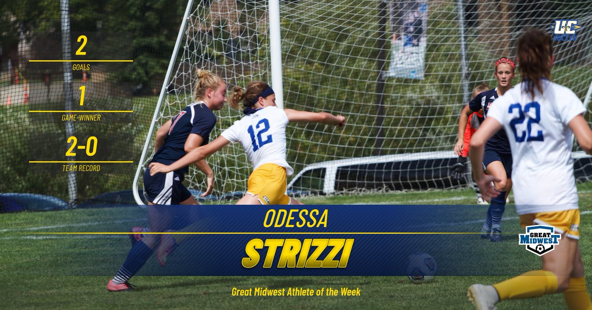 UCArrows's tweet photo. Congratulations to freshman @odessajmss on being named the @GreatMidwestAC Women's Soccer Athlete of the Week for week! 

2 Goals, 1 game winner vs. Malone and the Arrows went 2-0 last week. 

#traditionstartshere https://t.co/dmgEZn7QQO