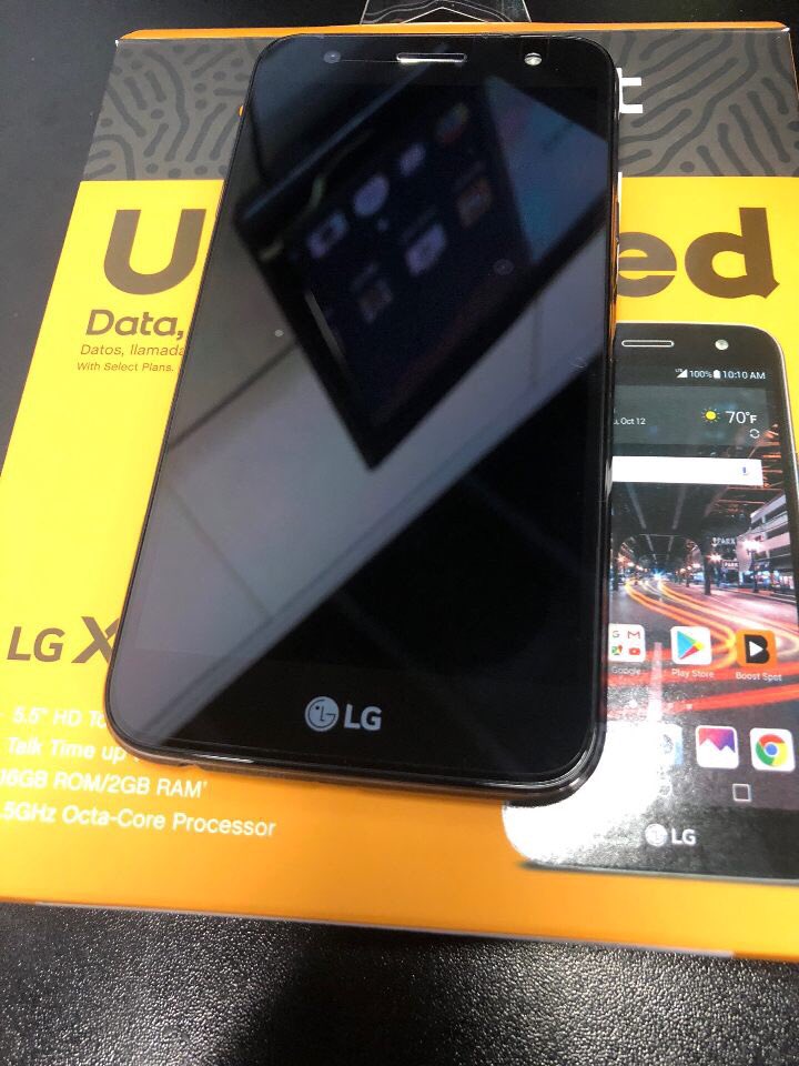 1004boost's tweet photo. New line on a @LGUSAMobile X Charge for only $79.99! https://t.co/h8vqtAOATU