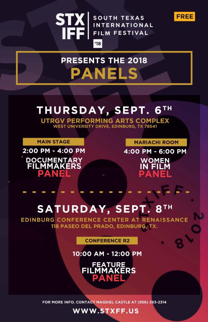 AIWTTV's tweet photo. Join us at @stxff_us for a documentary panel this Thursday at #UTRGV We'll be talking about our newest project Pansy Pachanga which we're making with @netargv https://t.co/K1y4PETgRw
