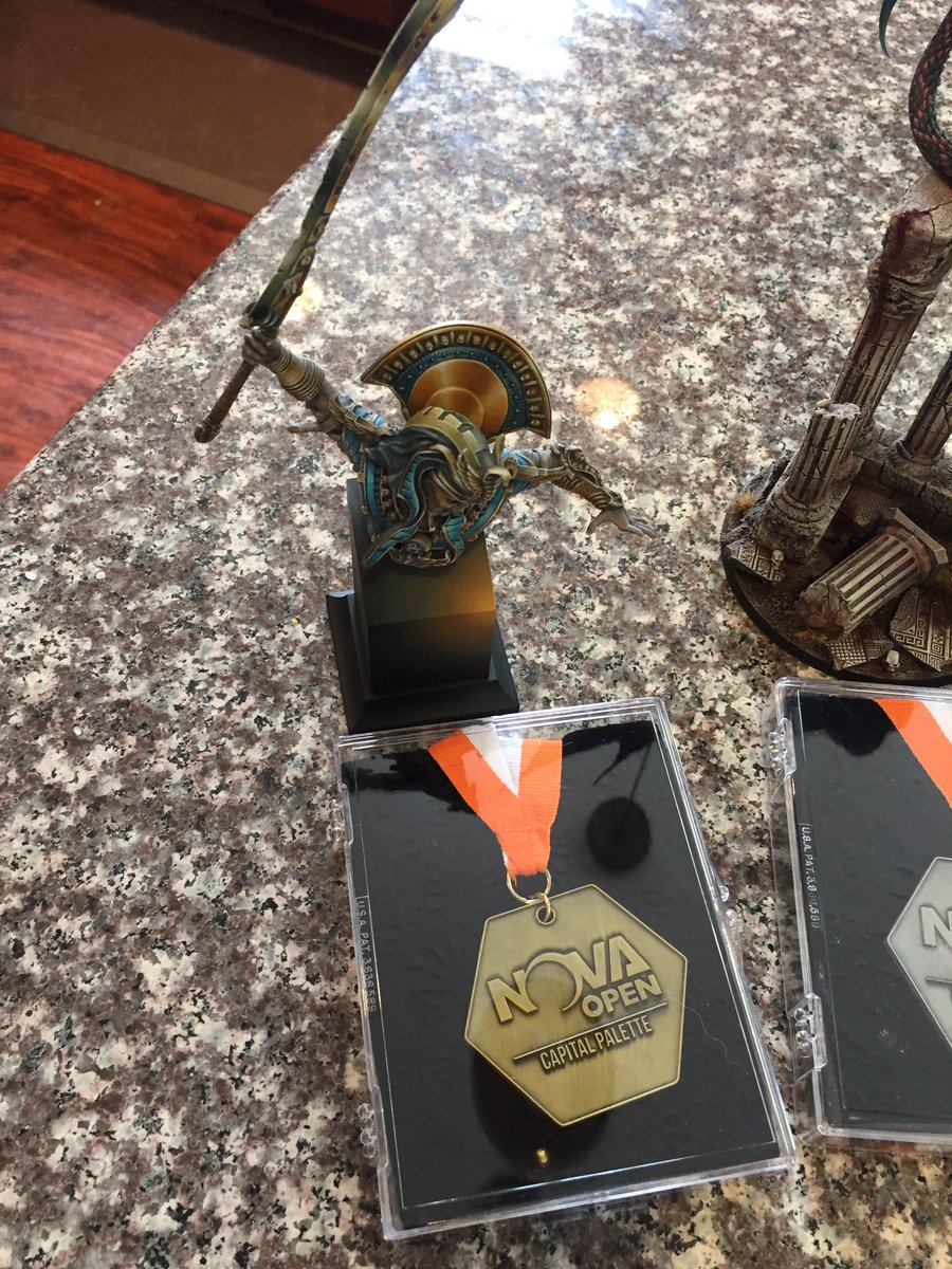 warhammerweekly's tweet photo. A bit late as I had a long drive. But I had an incredible #NOVAOpen2018 - beyond thrilled to have won 3 golds, a silver and a bronze. Thanks to the incredible judges and congratulations to all the amazing winners. https://t.co/7yRcSusWP3