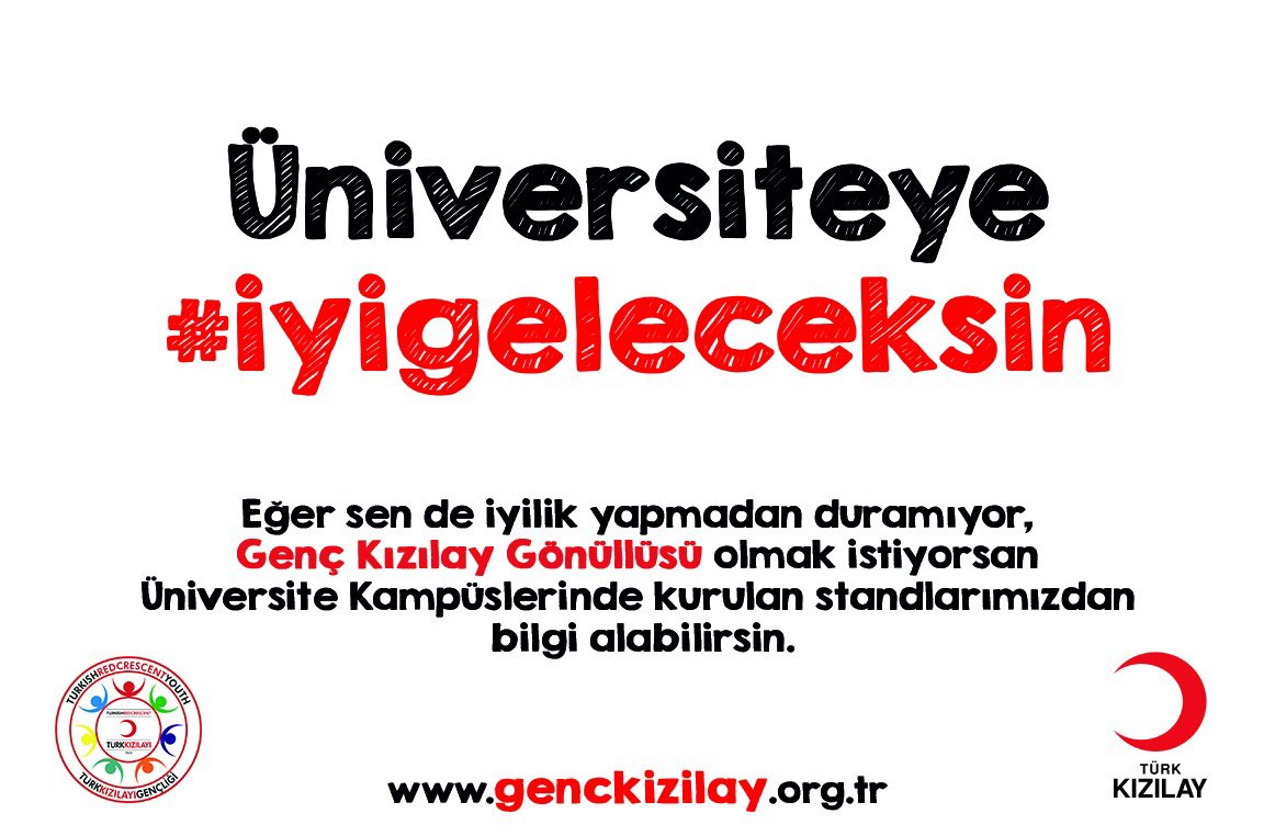 Türkiye’nin en büyük yardımseveni seni bekliyor.
#iyigeleceksin
