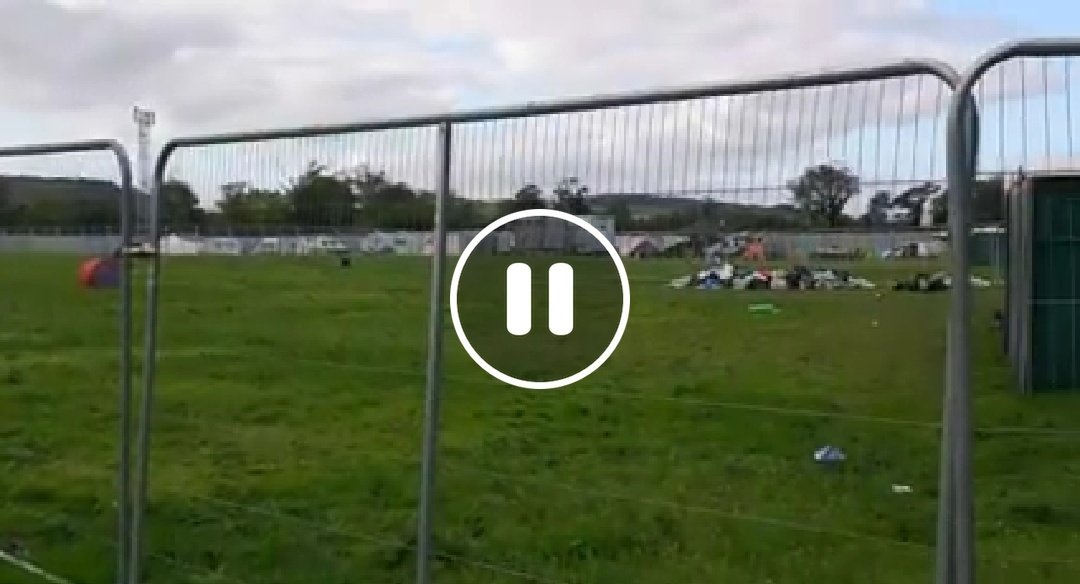 darraghdoyle's tweet photo. To contrast though, the Gaeltacht Campsite campers at Electric Picnic left their site very clean with a neat pile for collection. Maith sibh! Video by @EdibleRice at https://t.co/Nr0bL245kb https://t.co/88Qdvxe4Z2