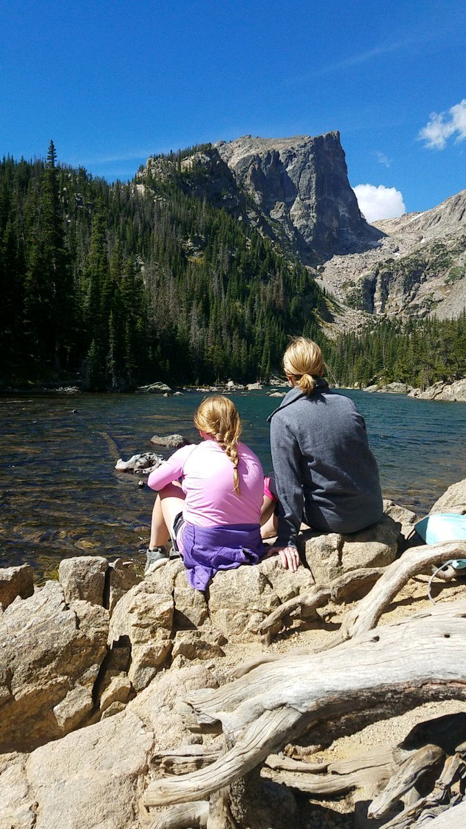 Breathtaking day hiking with lunch at #dreamlake snacks at #lakehaiyaha Worth every step! #RMN @VisitEstesPark