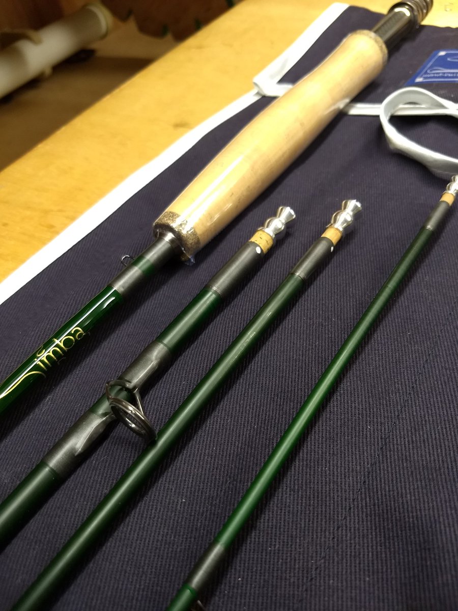 SimbaRods's tweet photo. This 9' #4wt has been built as a stealth rod - matt sheen finish and matt varnish on the whippings - all to reduce flash when casting. Want one? Then contact me at https://t.co/ncAtaEcAIA https://t.co/ym1PxZOSNF