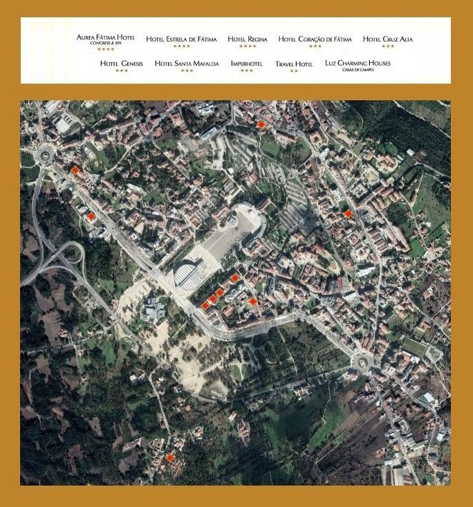 FatimaHotels's tweet photo. [EN] This is the location of our 10 Hotels in Fatima, Portugal. #Fatima #Hotel #Portugal  #FatimaHotels
[PT) Esta é a localização dos nossos 10 Hotéis em Fátima. https://t.co/QKeUiDqLf5