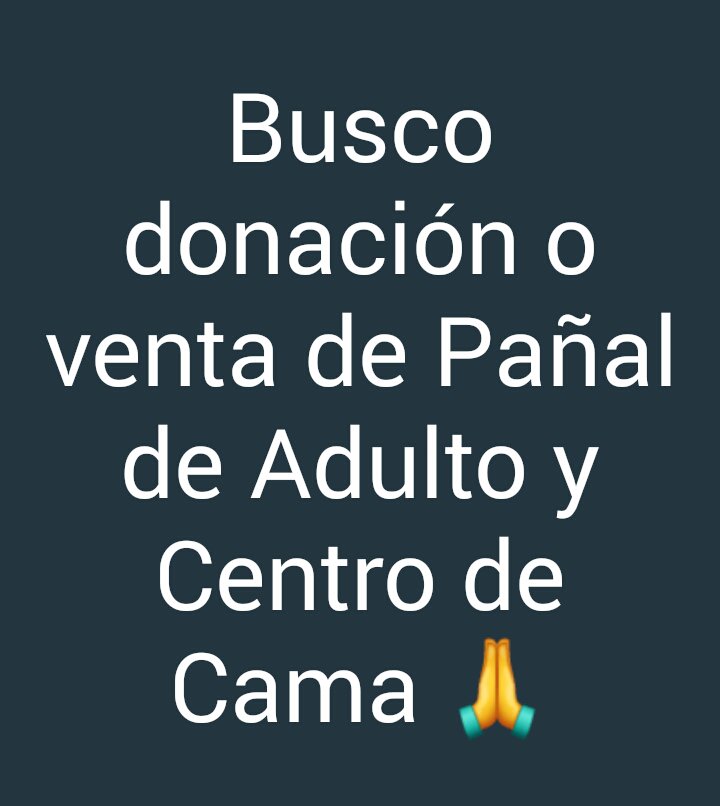 servisaludVE's tweet photo. Se busca urgente donación o venta de Pañal de Adultos y Centro de Cama, para paciente oncológico en Caracas, quien pueda colaborar contactar @sosamayra #ServicioPublico #Caracas #donacion #Venezuela #Cancer #oncologico #Quimioterapia #ServicioPúblico https://t.co/EVqjHLZRaz
