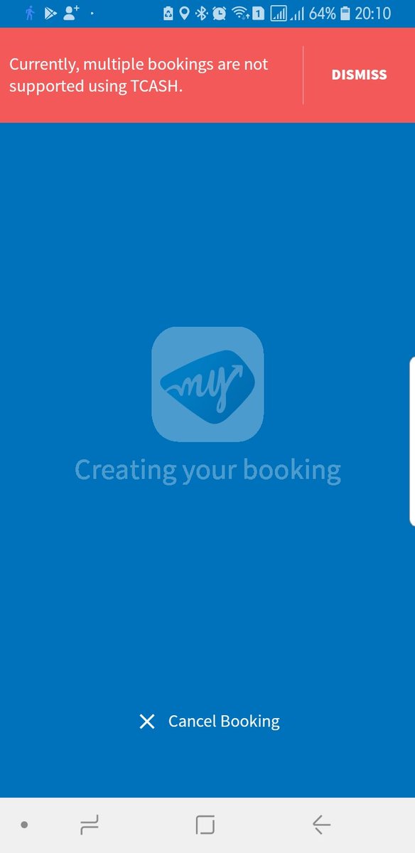 sigithadi's tweet photo. @Bluebirdgroup Min, mohon cek. Saya sekarang tidak bisa booking dgn Payment pakai TCash, krn ada transaksi belum selesai (unpaid). Mohon cek, yang mana yang dimaksud aplikasi ? https://t.co/wBw5niuTuv