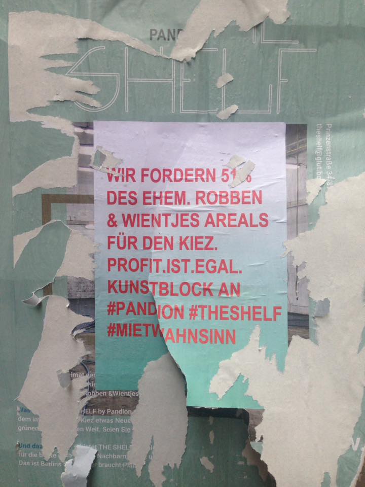 KunstblockB's tweet photo. @pandionAg @offlocation_theshelf @glutberlin
 Nice Job Undoing Protest! Congrats to #PandionAg 
 #Kreuzberg #Mietenwahnsinn #Niemals #Kunstblock https://t.co/yqxgaf7PeG