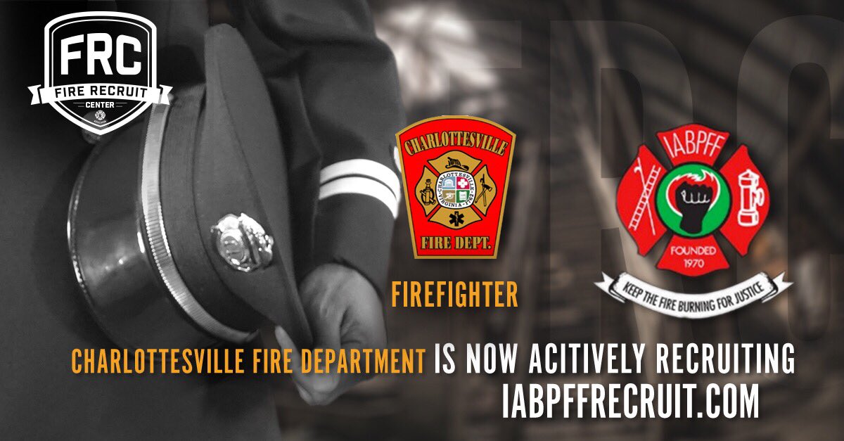 IabpffR's tweet photo. Charlottesville Fire Department is recruiting with the #IABPFF Recruit Center! #BeTheChange
https://t.co/Nnq9caCUw8 https://t.co/DqDCWipm4L