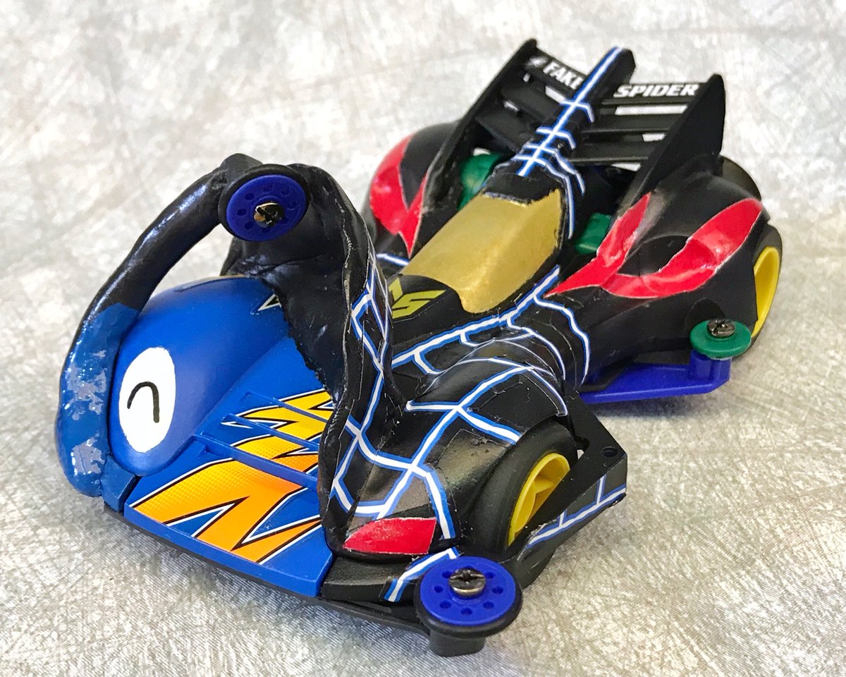 スピンアックス ミニ四駆 ミニ四駆 スピンアックスブルーメッキ