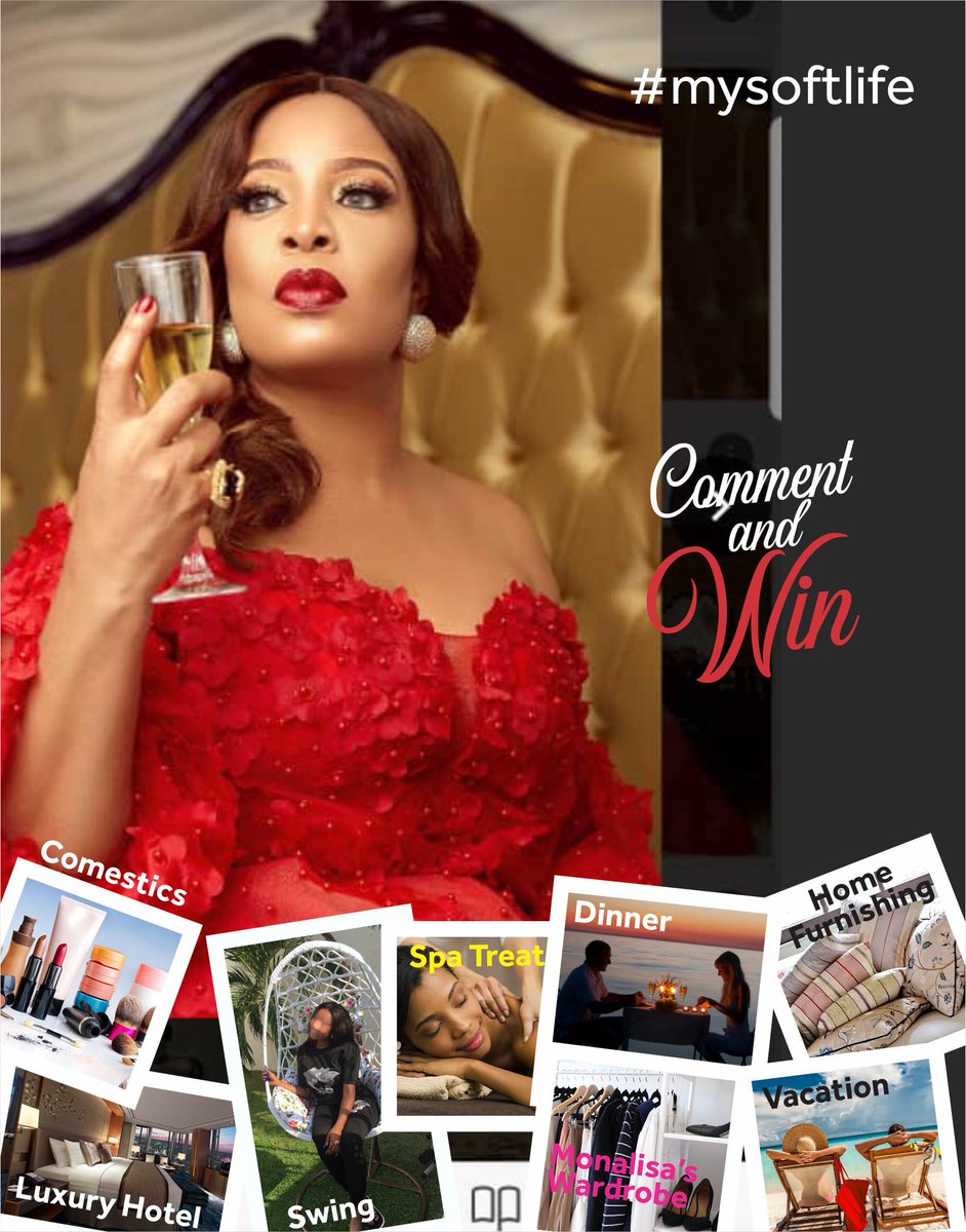 Monalisacode's tweet photo. Question: “If you were offered one week of good life, luxury and pampering.
Ladies, What would you ask for?” 
Guys, what treat would u offer ur lady? Share ur thoughts and WIN fantastic packages; using the hashtags #MySoftLife. #YouandiSeason4 
Most creative comments stand to win https://t.co/vFnSF1GTNz
