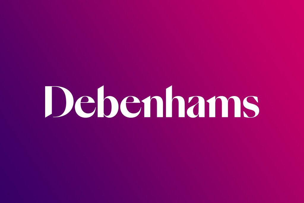 BreakSeventeen's tweet photo. Debenhams the department store has revealed its new logo mark and visual identity. It replaces the branding that has been in place since 1999. The new logo is meant to be a more modern and approachable whilst their marketing aims to bring back the joy of shopping. https://t.co/Gnrr5cvtrh