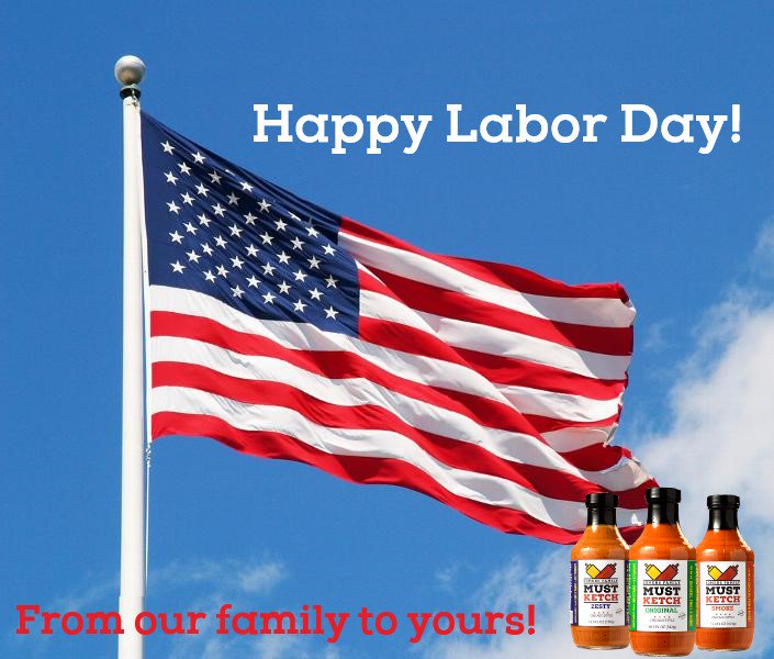 MustKetch's tweet photo. Happy Labor Day from our family to your family! #laborday #laborday2018 #mustketch #mustardandketchup #grilling #holiday #dayoff #dayoffofwork #grilled #hamburger #hotdogs #brats #familyfun #musttry #craveable #uniquecondiment #tasteexplorer #tasty https://t.co/up5FBZ1ZqB