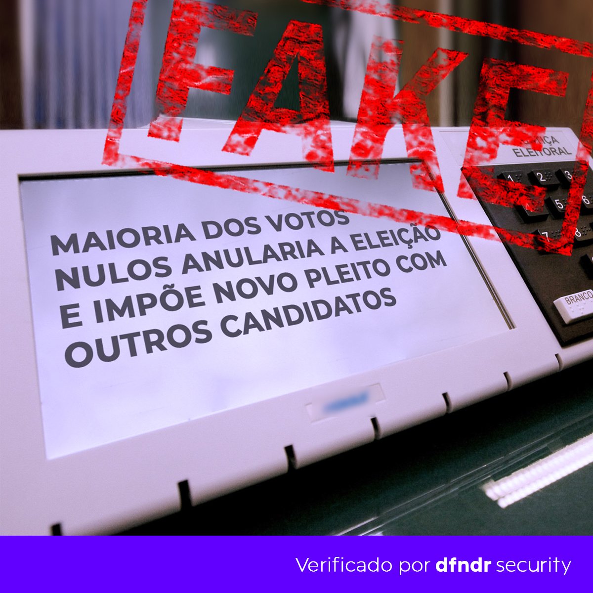 dfndr_br's tweet photo. Vamos começar a semana combatendo notícias falsas? 💪
Quem tem o aplicativo #dfndrsecurity instalado no celular fica sempre livre de mensagens falsas, como essa! https://t.co/jcQrvuzbda