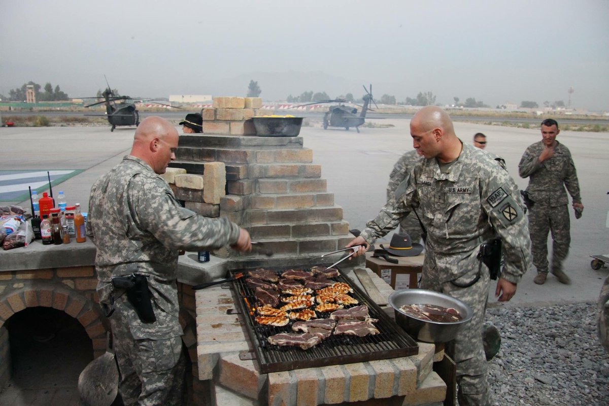 Jalalabad cookout! Happy Labor Day! #pizza #BBQ #friends #dustoff #onduty