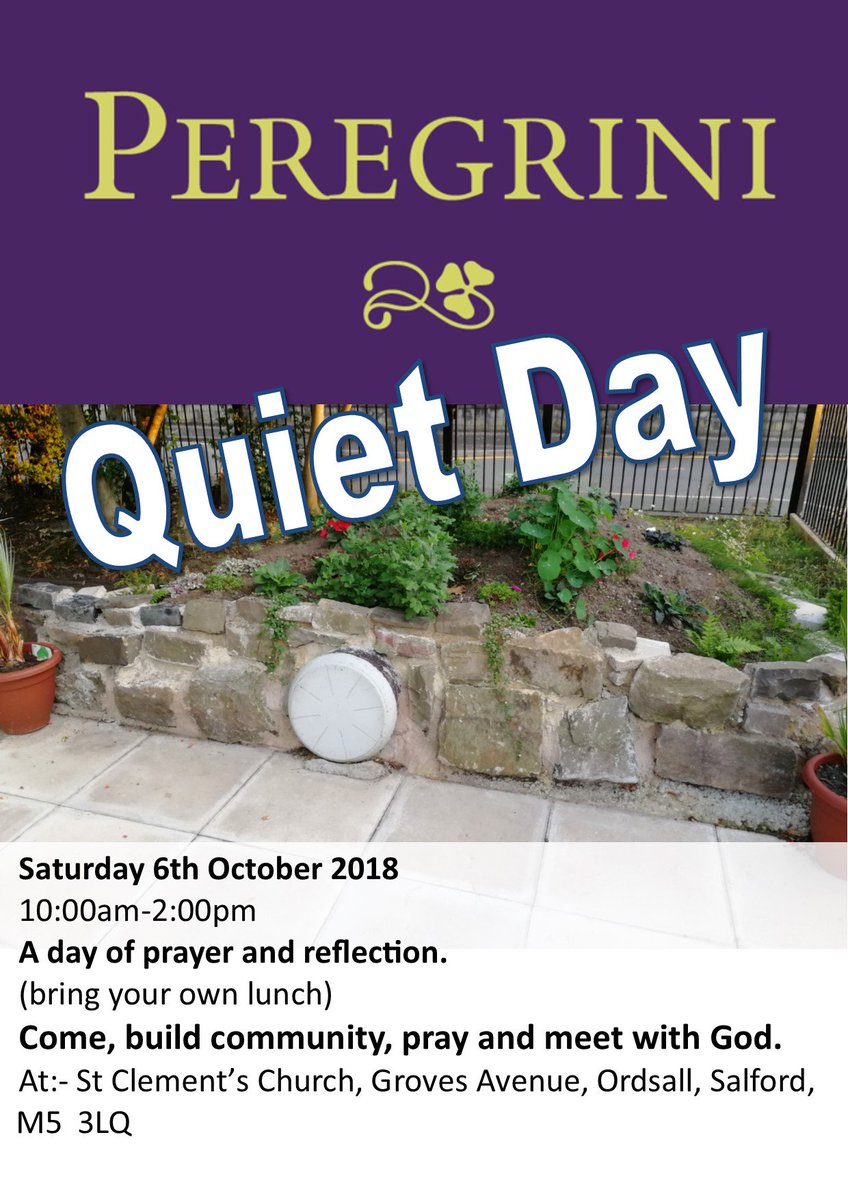 Peregriniuk's tweet photo. We have our quiet day coming up next month. Why not join us.... see image for details. #prayerandreflection https://t.co/KbEFjMLWx2