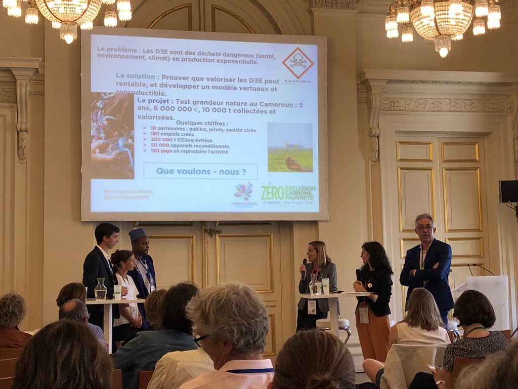 PKlugman's tweet photo. Félicitations au projet #WEEECAM, lauréat du Prix international #Convergences - #IPPAG, avec le soutien de la Mairie de @Paris, pour son projet de valorisation des déchets d’équipements électriques et électroniques au Cameroun. https://t.co/1y48X8eV0D