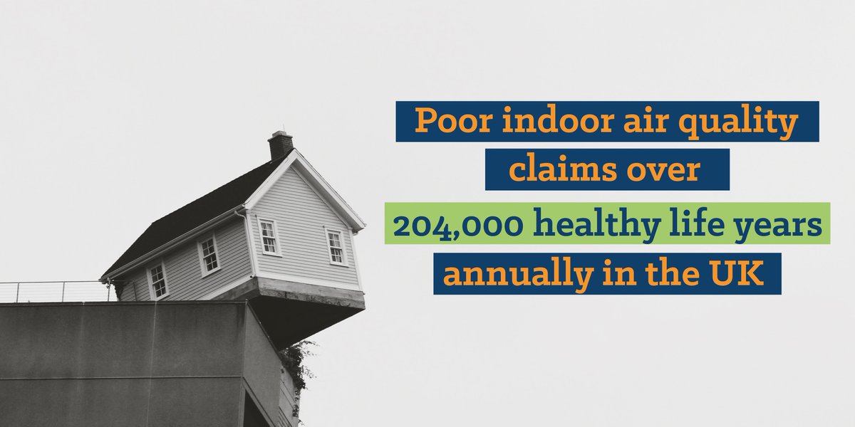 MyHealthMyHome's tweet photo. #IndoorAirPollution claims over 204,000 healthy life years annually in the UK https://t.co/7S3bUdEXYl