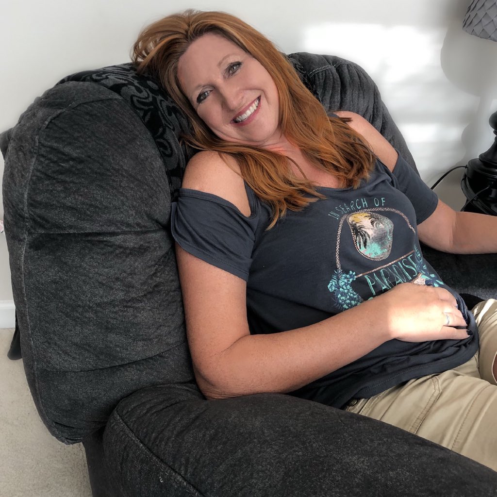 AngieWardonline's tweet photo. Happy #LaborDay2018! I’m relaxing in our comfy recliner from @UnderpricedFurn today! 80,000 square feet of wall to wall quality furniture and crazy low prices! Ya just can’t fall asleep in the showroom! One stop for every room and outdoors too! #shopupf #ad #furniture #recliner https://t.co/R9Ojrq68tS