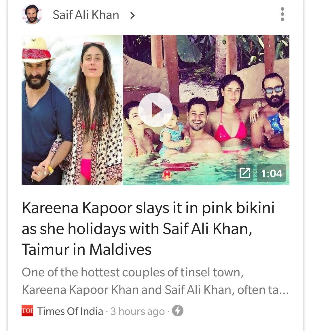 mohittji's tweet photo. Dear @TOIIndiaNews why is this a "NEWS" item at all?? And strange to see @GoogleIndia showing this on my feed.. https://t.co/IHfyIJBayg