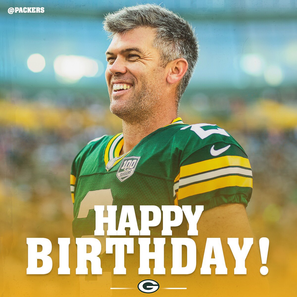 packers's tweet photo. 🎈🎉 HAPPY BIRTHDAY, @crosbykicks2! 🎉🎈 https://t.co/plwEkJmWzc