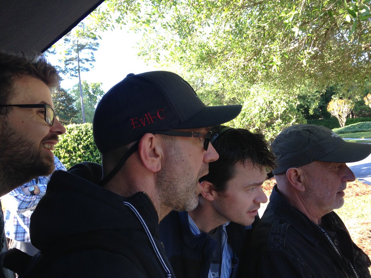JamesEdBarker's tweet photo. The VERY 1st shot of #Mara #CliveTonge @clive_tonge w/ writer #JonathanFrank & 2nd Unit Director / Producer #ScottMann (#FinalScore) .... both out this Friday in the US / UK respectively. #OlgaKurylenko #JavierBotet https://t.co/QiB1Ll87Yb