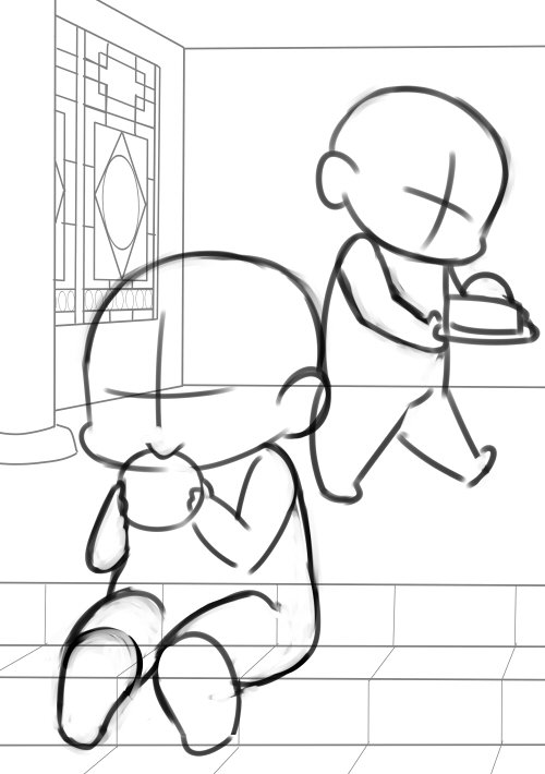 描いてるアピール😶 