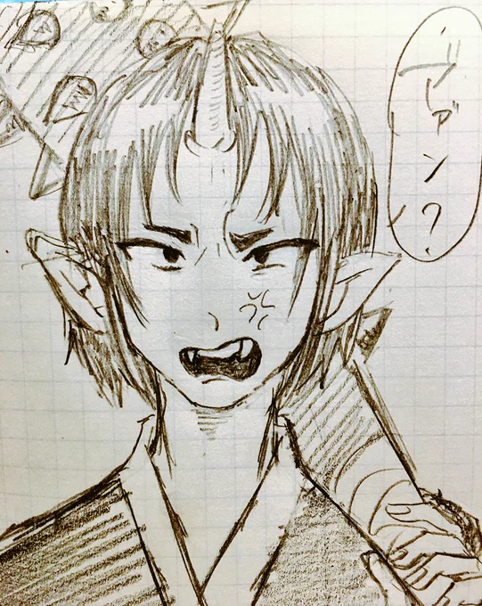 絶対こんなに口開けて怒らないけど鬼灯さま 
