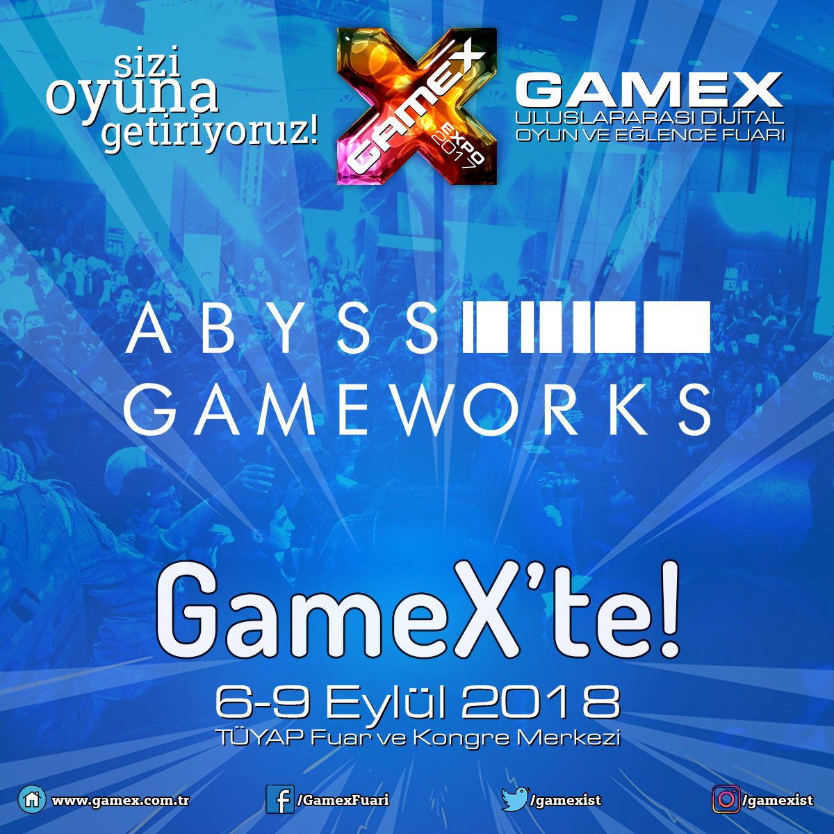 GameXist's tweet photo. Abyss Gameworks TARTARUS ile birlikte GameX'te!
#sizioyunagetiriyoruz #GameX2018 #abyssgameworks https://t.co/MQb970r88y