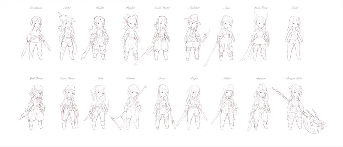 去年くらいに描いてたもの。元のデザインを現在ちまちま手直ししているので、塗ることはなさそう。 