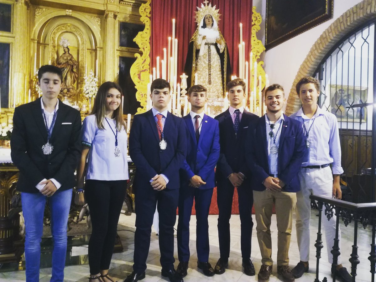 Algunos miembros de nuestro Grupo Joven en el Triduo de Ntra Madre de la Consolación. 
#Septiembre #Huelva #Triduo2018 #Juventud