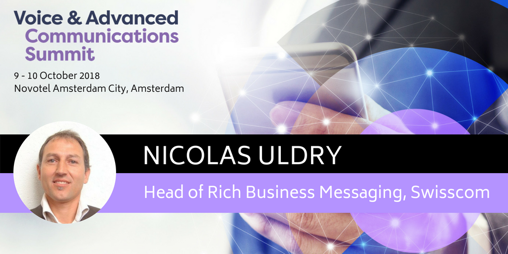 NetworkXSeries's tweet photo. We're excited to announce that Nicolas Uldry from @Swisscom_B2B_en will be joining us at #VoiceACS to share his insights on business messaging. Find out more here: https://t.co/PIjtfPR5S8 https://t.co/ksAmZAlaRO