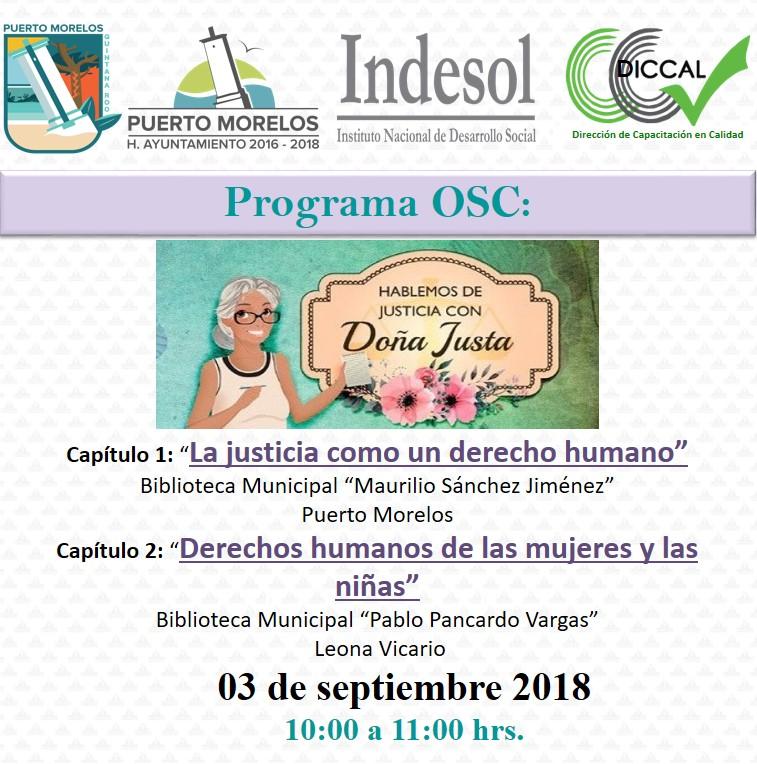 #HablemosDeJusticia con #DoñaJusta audioprograma en nuestros #CentrosDeCapacitaciónYEncuentro en #PuertoMorelos y #CentralVallarta @ICCALPMORELOS <a href="/PtoMorelosAyto/">Ayto. Puerto Morelos</a> @LFpuertomorelos #QuintanaRoo <a href="/DIANELALORIA/">DIANELA LORIA</a> <a href="/solangeconchaa/">Sol Concha</a> <a href="/Francis67713165/">Francisco</a> <a href="/SumarMente/">Mente Positivo</a> <a href="/chetubien/">Comunidad Chetubien</a> <a href="/cancunmio/">CancunMio.com</a>
