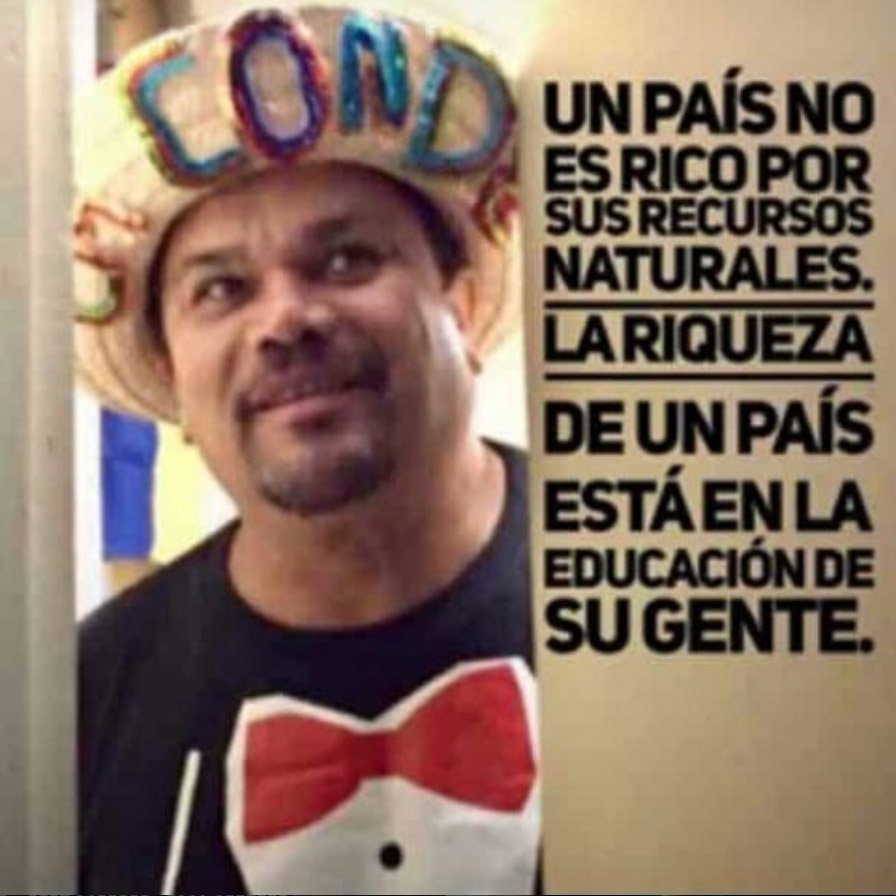 erguachar069's tweet photo. Jodedores! Un país no es rico por sus recursos naturales, la riqueza de un país está en la educación de su gente 
#BenjaminRausseo

#FelizSemana https://t.co/UtNlcLSXMm