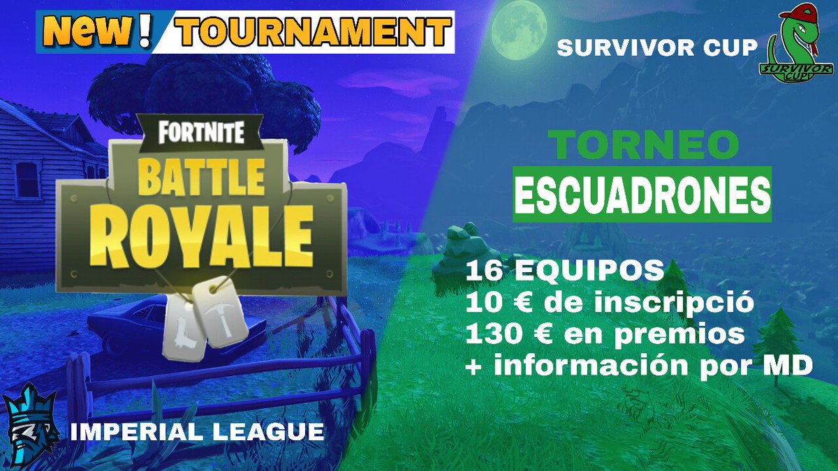 Master_League_'s tweet photo. ¡¡ NUEVO TORNEO DE FORTNITE !!

Abrimos esta vez un nuevo torneo junto a @survivorcup

👥 16 Equipos (escuadrón)

💶 10€ de Inscripción

🏆 130€ de premio 

¡¡¡ A qué espera contáctanos por MD para solicitar tu plaza o para saber más información !!! https://t.co/PLiEsfYIrH