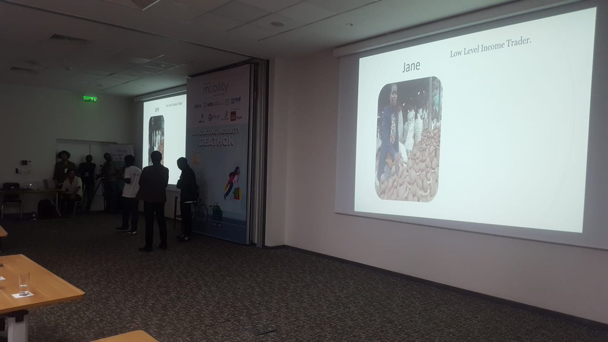 ImpactHubKigali's tweet photo. #InnovatingMobility @ToyotaMobFdn 
Innovating Mobility Ideathon
Final pitch from TEAM ALPHA. Platform for transportation of goods.
@RISARWANDA
@RwandaIndustry
@AIMS_Next @acgrouprw
@fablabrw @DMMHeHe
@RwandaInfra @CityofKigali 
@RealSmartAfrica @RURA_RWANDA @RwandaICT @NCSTRwanda https://t.co/MYULPK7CaN