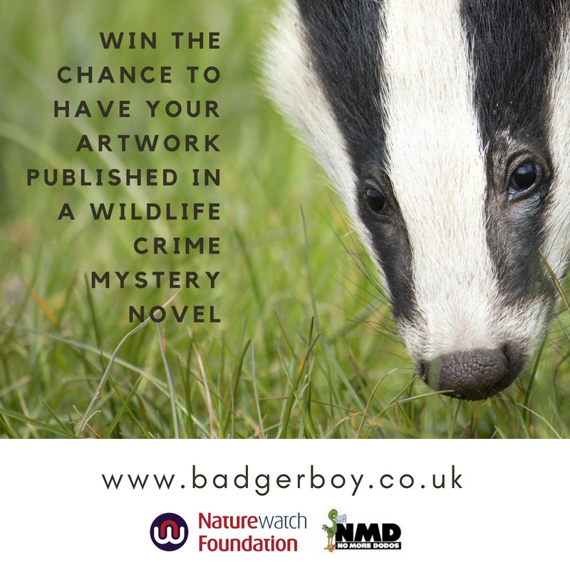 Naturewatch_org's tweet photo. The competition deadline has been extended to 15 April 2019 in order to maximise engagement with children in schools upon the recommendation of teachers. @ChrisGPackham's 17 winners will be announced on 1st May 2019. https://t.co/FZAOKgI4so #BadgerBoy https://t.co/DUUJsK1et9