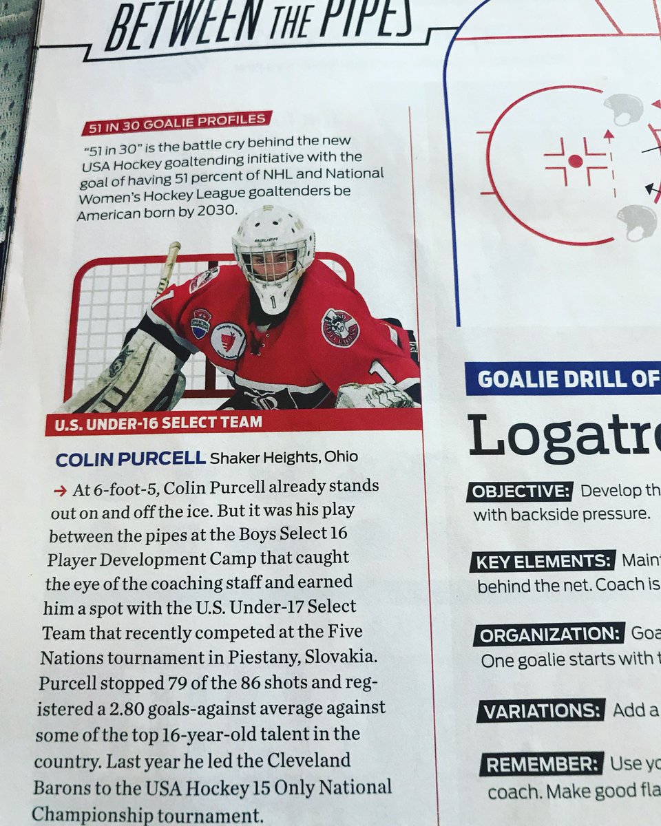 CleveBaronsT1's tweet photo. Barons goalie @purcell_colin in USA Hockey Magazine. Way to go, Colin. 🙌🏒🇺🇸 https://t.co/xAT5ppb57l