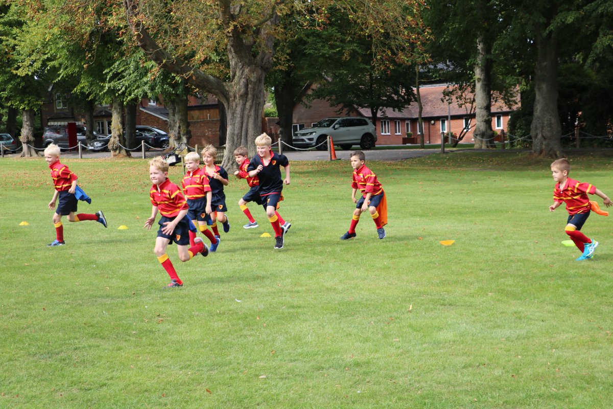 Moulsford's tweet photo. It is wonderful to see our brand new sports kit in action on the first day back - looking great boys! #reversibleshirts #tagrugby https://t.co/UGOm4tUBMQ