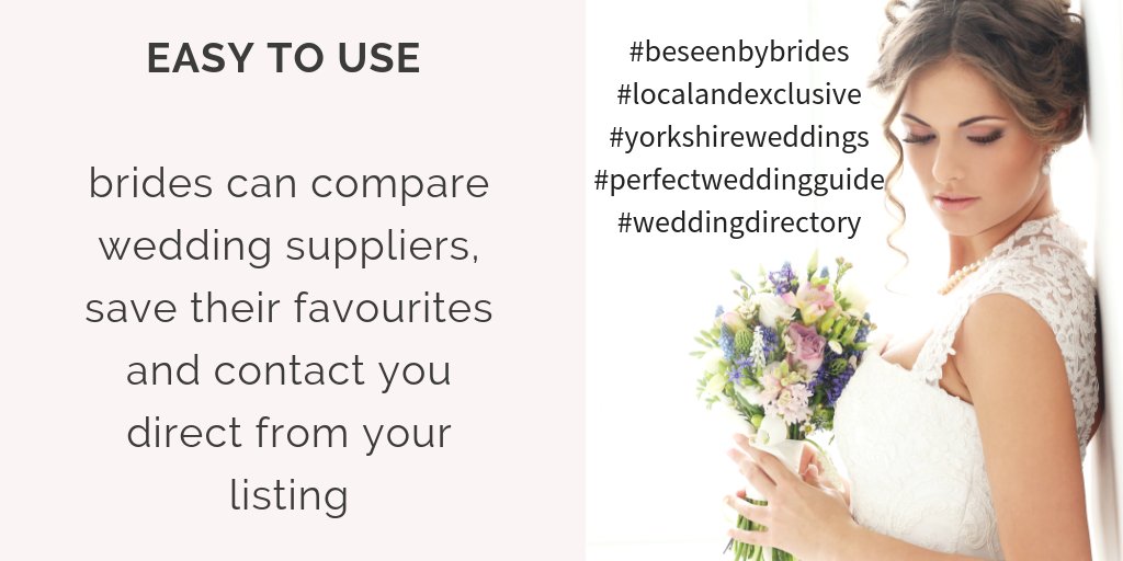 Why list in your local Perfect Wedding Guide? Here's reason number 4 ...... buff.ly/2MDkFr8