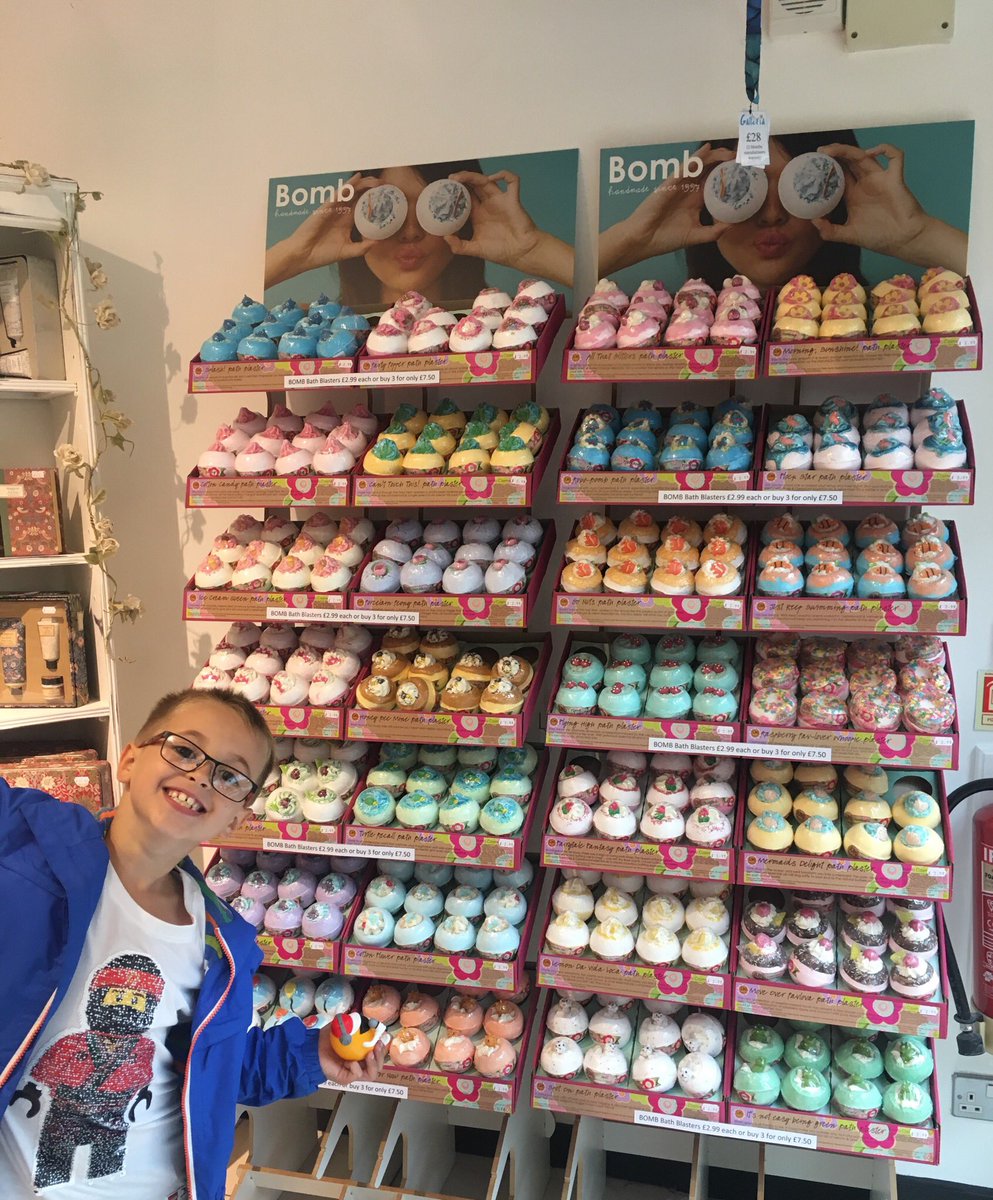 MagpiesNestLtd's tweet photo. We are now stocking Bomb Cosmetics #bathblasters at our #Ashton shop @ashtonarcades & one customer is very happy about this:) #newin #gifts #happycustomer https://t.co/oJNYkEQCDk