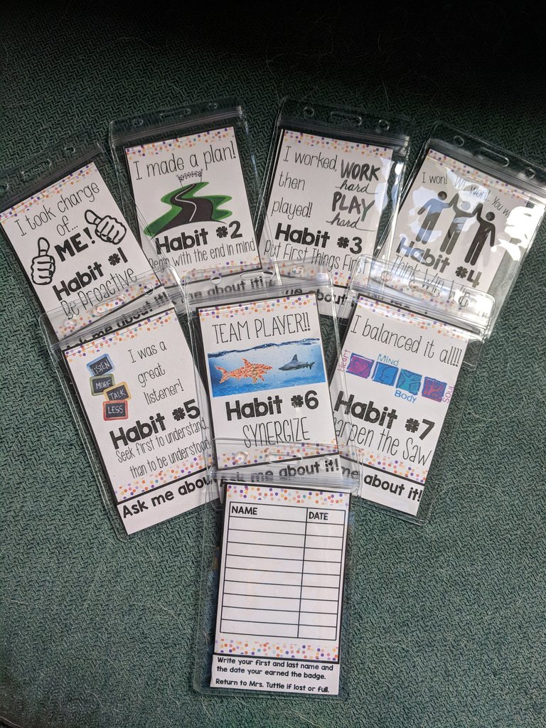 Excited for my students to recognize each other demonstrating the #7habits. #leaderinme #LCEproud