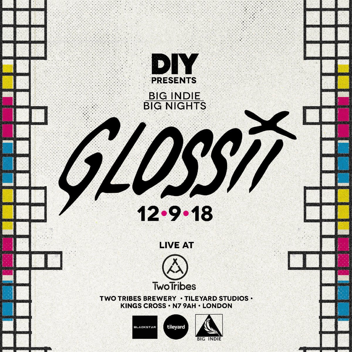 diymagazine's tweet photo. South London's Glossii (@glossiiofficial) will be the next band to feature in our Big Indie Big Nights gig series - get your tickets now! https://t.co/BMI32Ji54h https://t.co/nJ5gmHbz3u